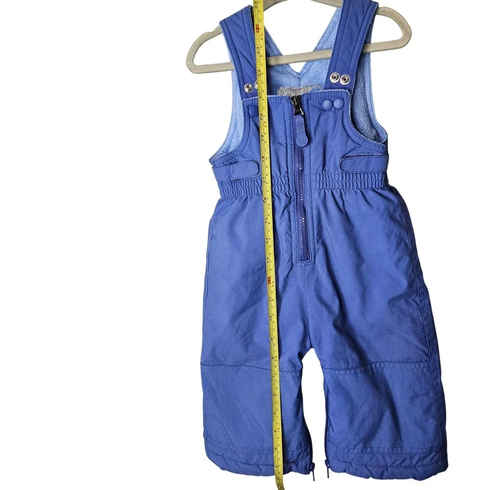 The Childrens Place Blue Snow Bibs‎ Infant 6-9 Months PLC Sports All Weather Zip